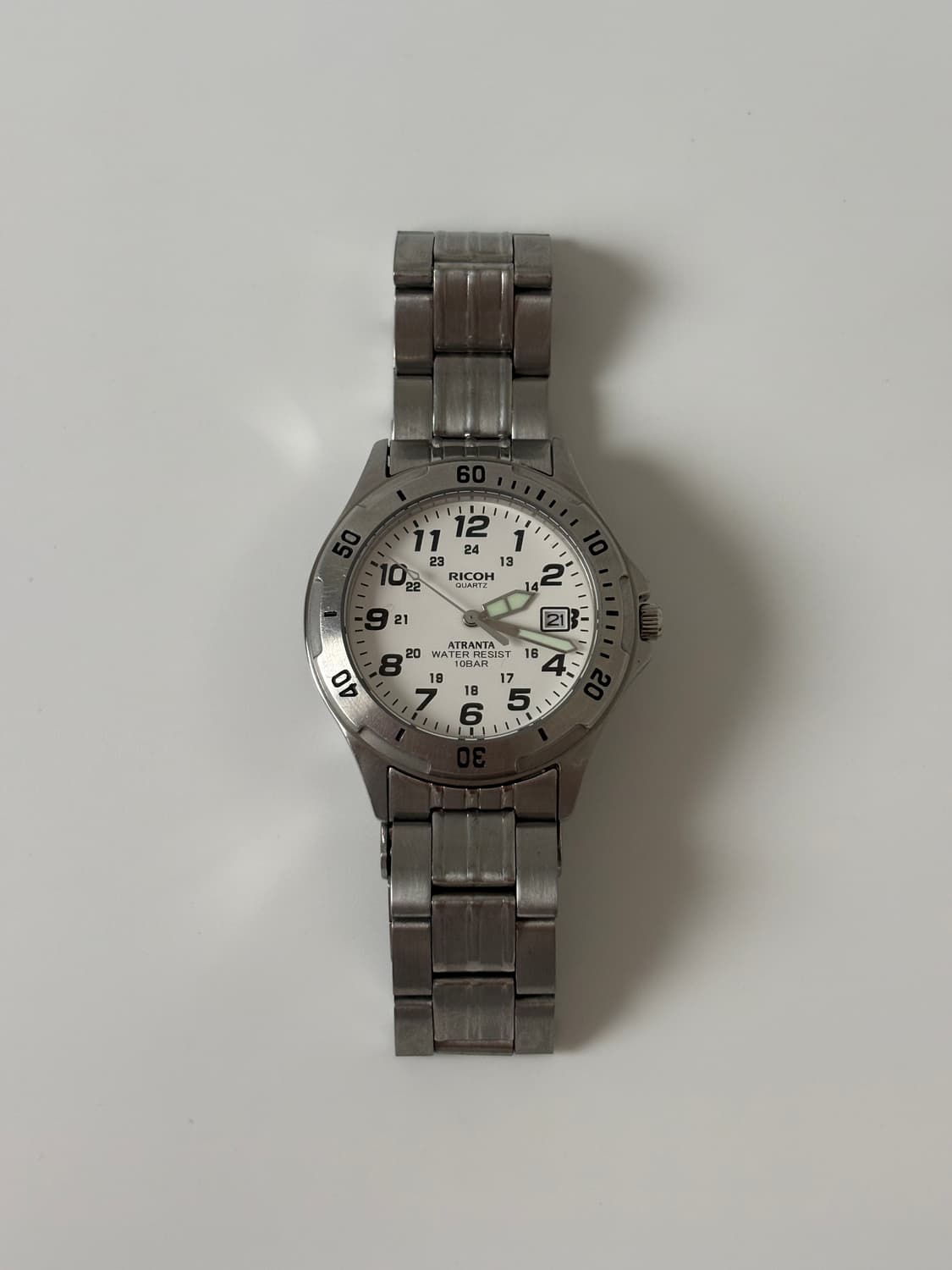 1990s Atranta Arabic Index Silver Quartz 상품이미지1