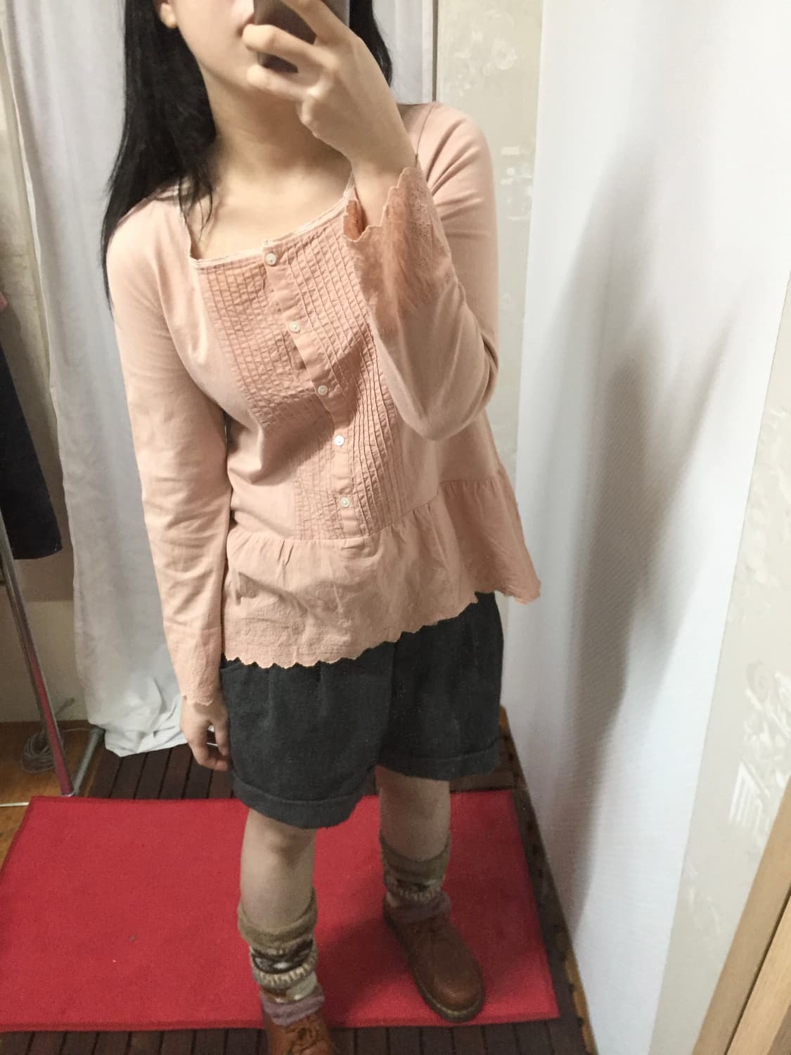 Sm2 pink lace blouse 상품이미지2