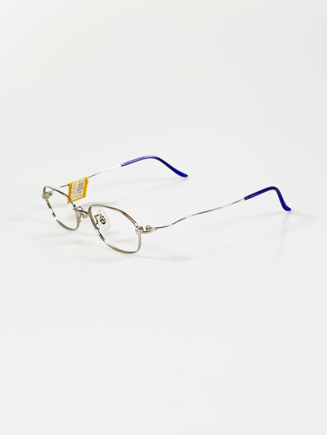 90s TENSHO 실버 메탈 슬림 스퀘어 빈티지 안경 상품이미지3