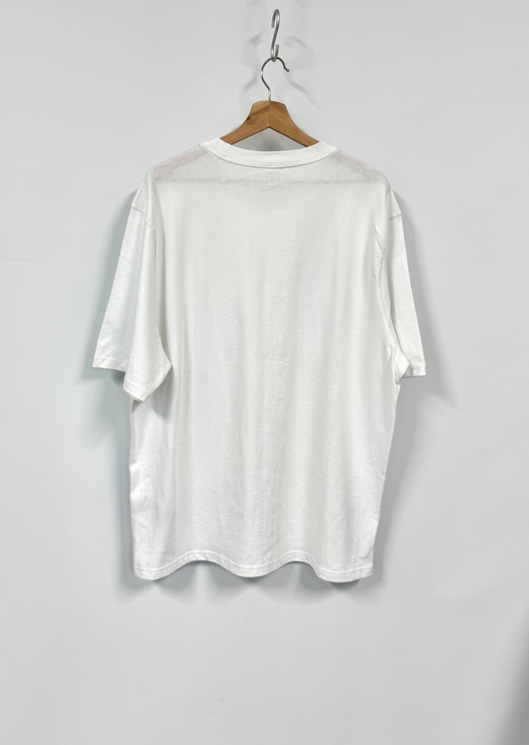 AMI PARIS 아미 톤앤톤 빅하트 자수로고 화이트 반팔티 XL 상품이미지2