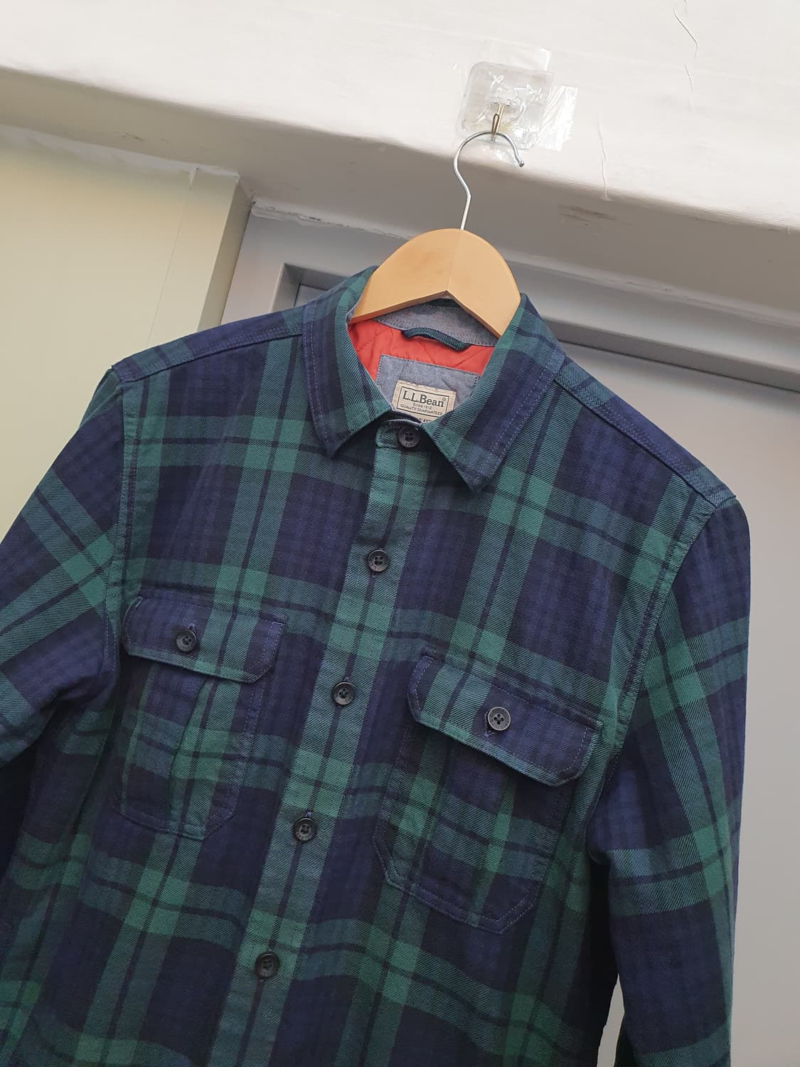 L.L.BEAN 엘엘빈 누빔 체크 셔츠 S 상품이미지2