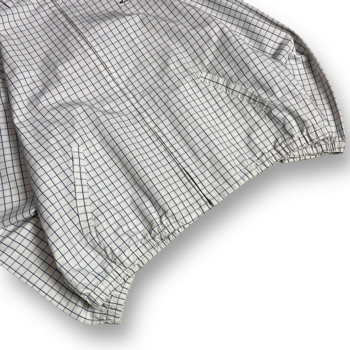 폴로 골프로고 체크 화이트 코튼자켓 상품이미지3