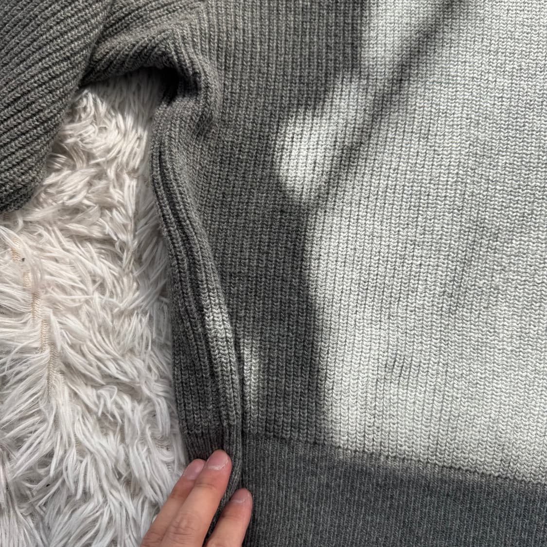 NOONDAWN 일본빈티지 보세 니트 후드집업 xxl 110 보세후드집업 상품이미지5