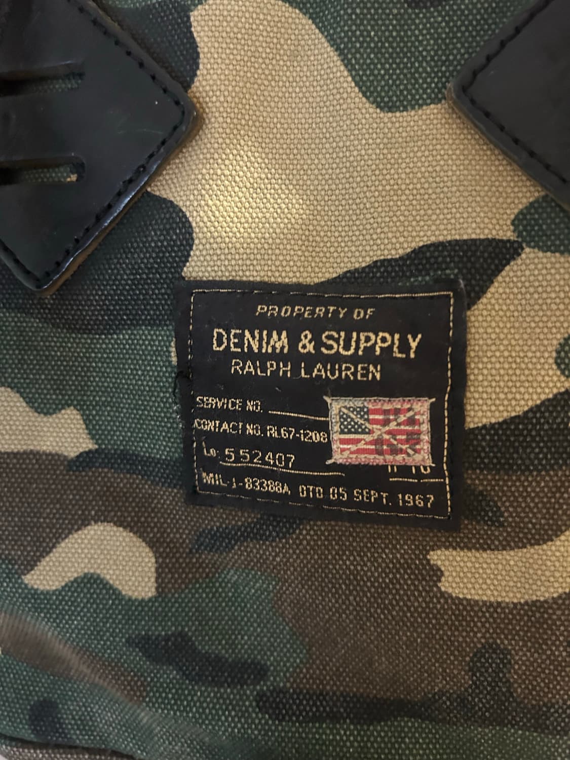 데님앤서플라이 카모플라주 럭색 백팩 상품이미지2