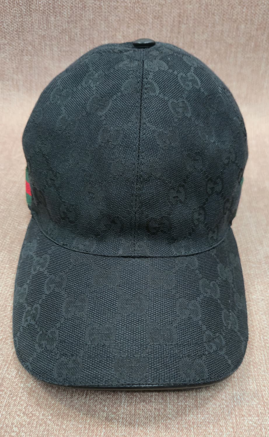 구찌 정품 -스몰 웹 블랙 오리지널 GG 캔버스 베이스 볼 캡 상품이미지1