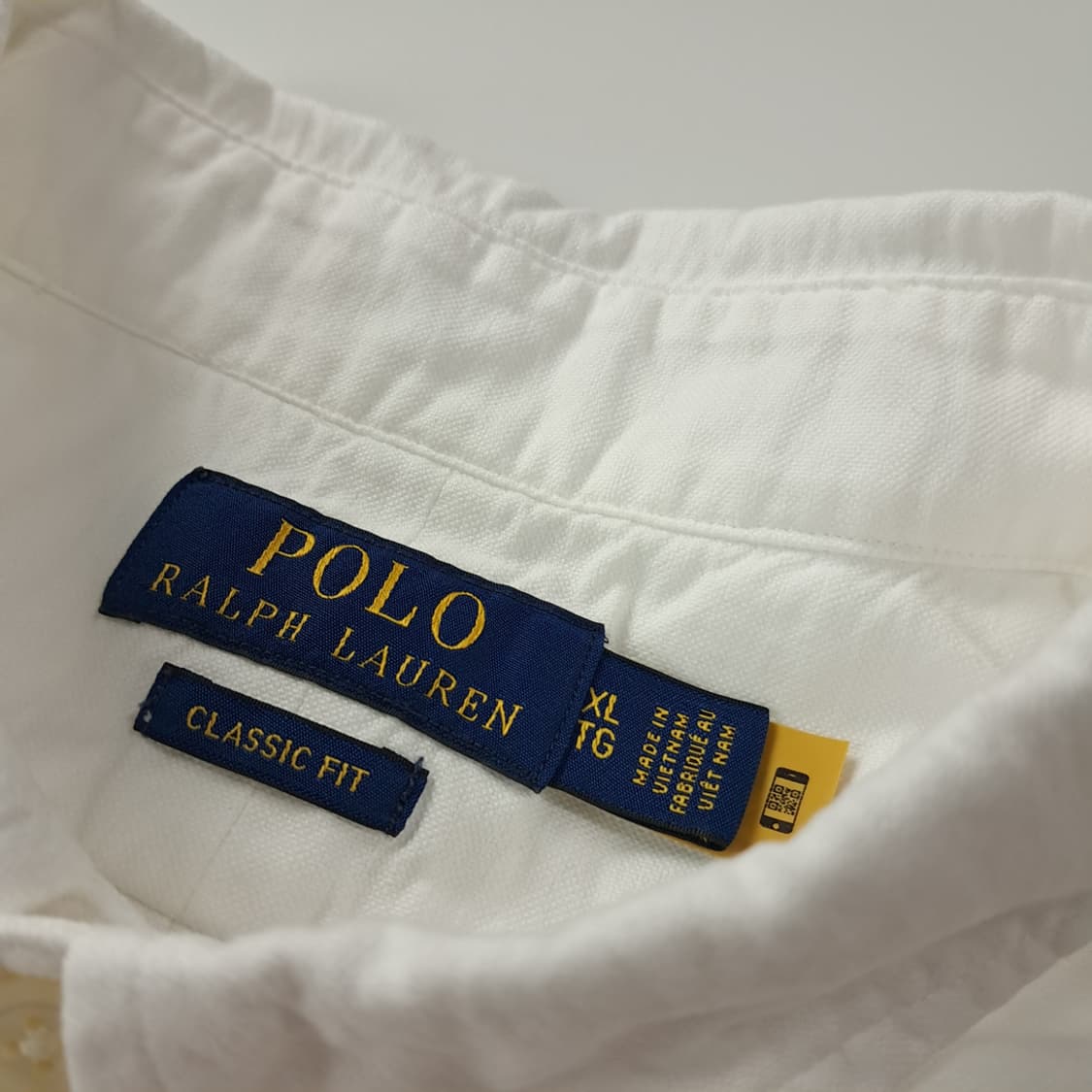 CK754 XL 폴로 QR 멀티포니 화이트 반팔 셔츠 남방 상품이미지3