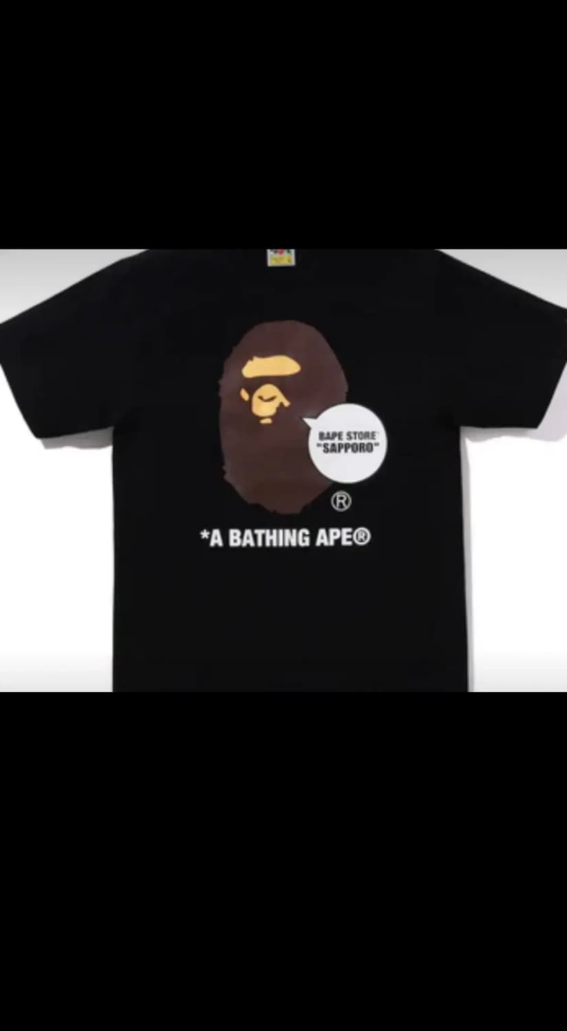 베이프 스토어 삿포로 에이프 헤드 반팔 티셔츠 상품이미지1