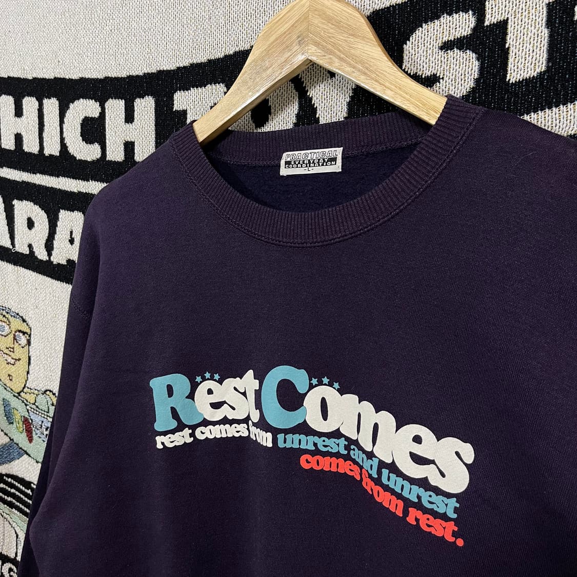 90s Practical 일본 빈티지 스웻셔츠 맨투맨 on 상품이미지3