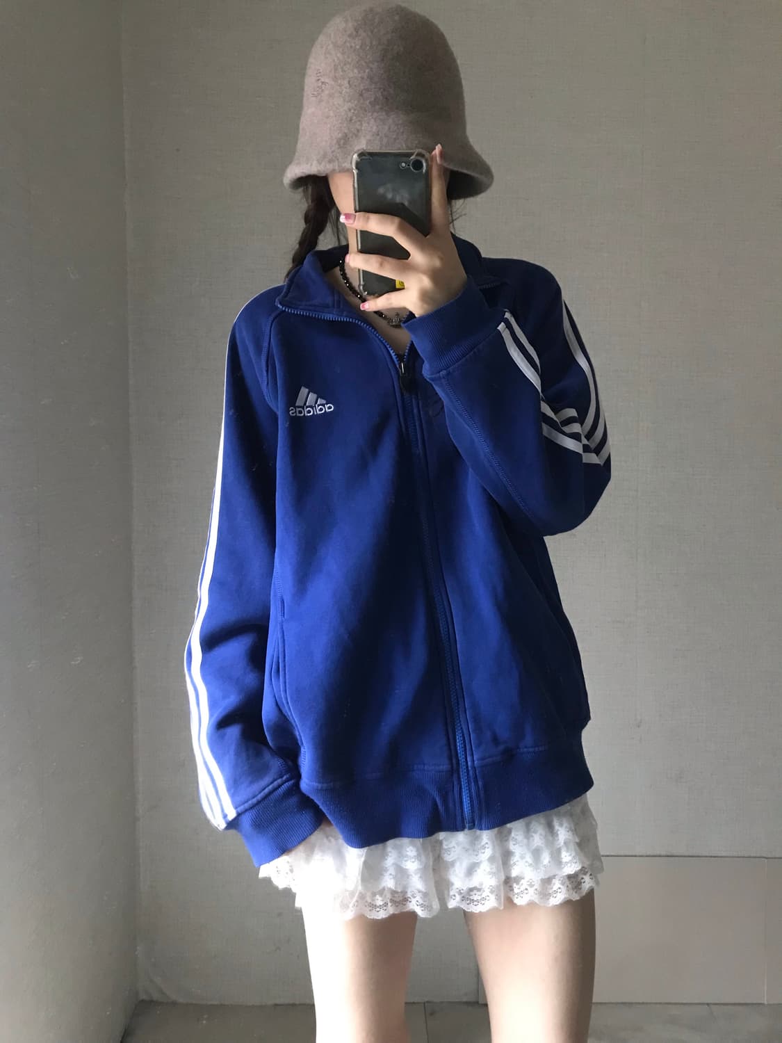 아디다스 블루 면집업 상품이미지5
