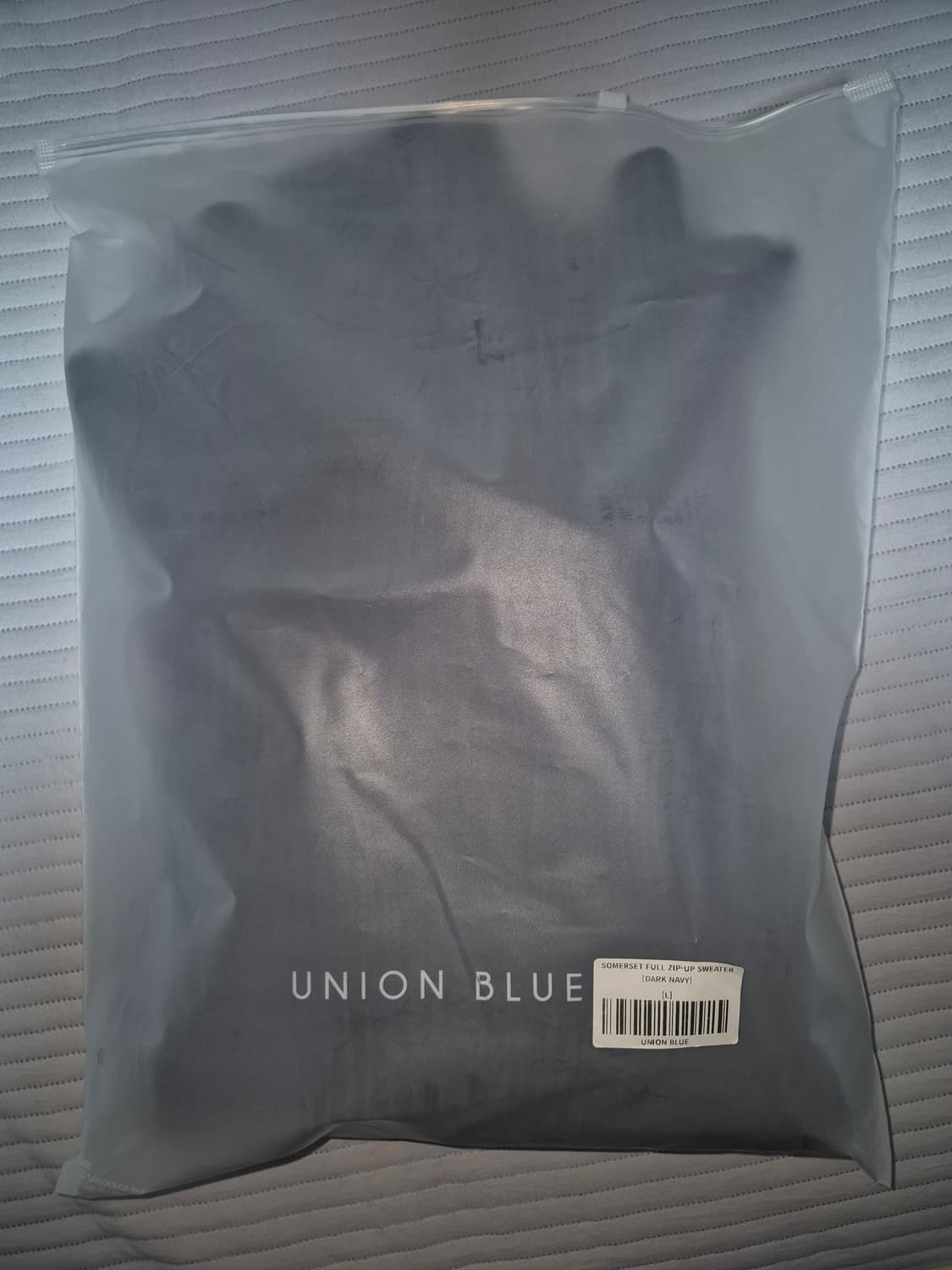 [L/다크네이비]유니온블루 소머셋 풀집업 스웨터 판매합니다. 상품이미지4