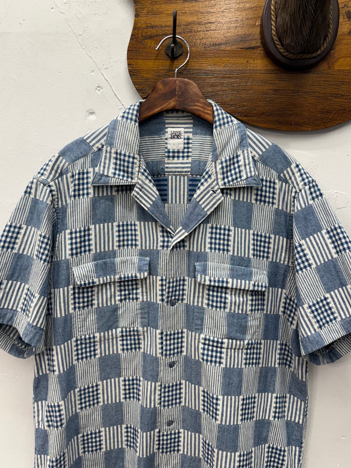 LESVIS à BOIS Patchwork Short Sleeve 상품이미지2