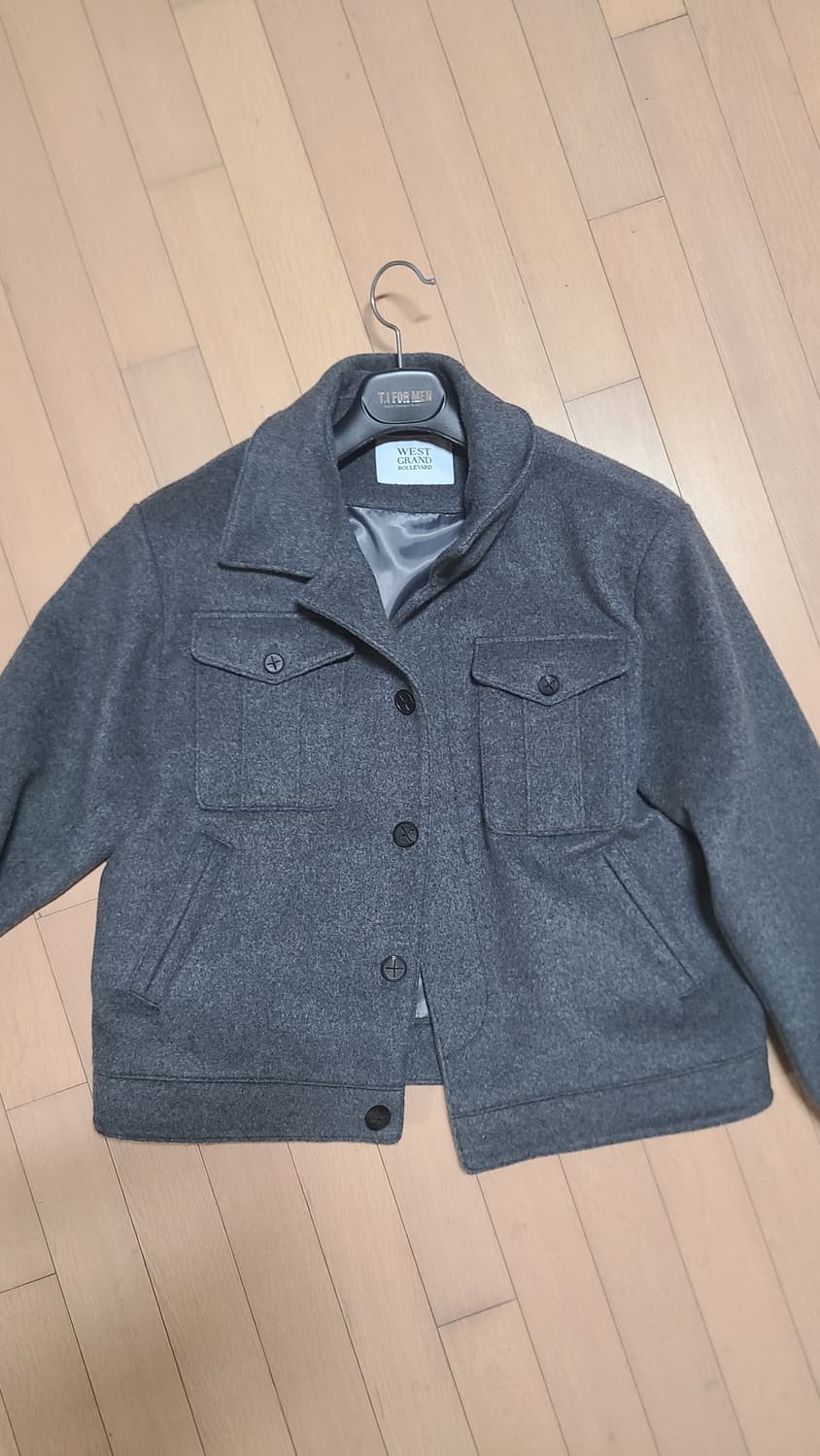 하버 발마칸 펠티드 울 숏 코트 그레이/ 웨스트 그랜드 블러바드 상품이미지3