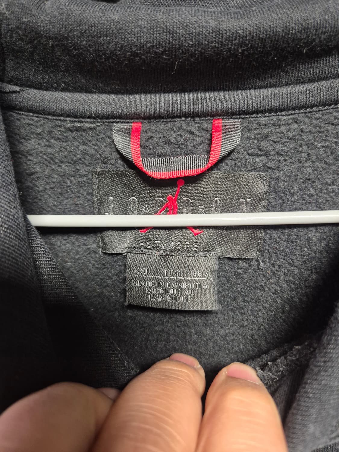 조던 파리 생제르맹 블랙 후드티 XXL사이즈(상태A급) 상품이미지3