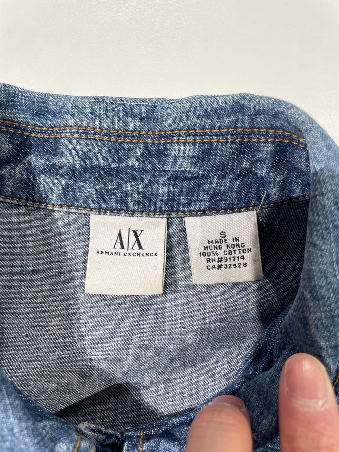 아르마니 익스체인지 중청 데님 씬 자켓 상품이미지7