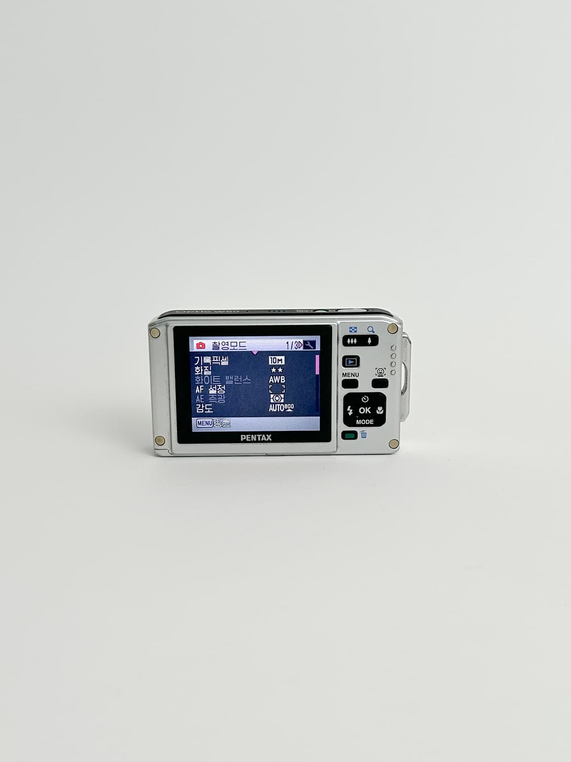 레어!) 펜탁스 옵티오 w60 Optio 빈티지 디카 상품이미지3