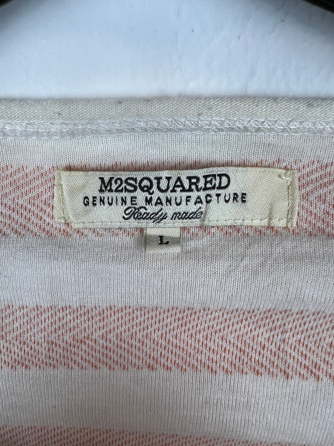 JPN M2SQUARED 스트라이프 긴팔 티셔츠 L 상품이미지3