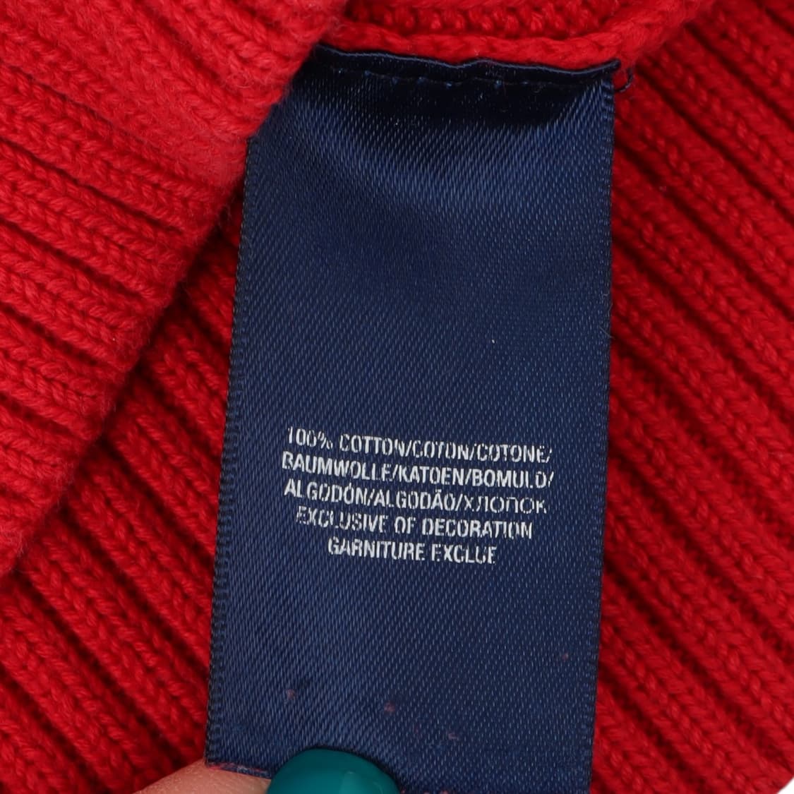폴로 랄프로렌 레드 버튼업 케이블 니트 상품이미지9