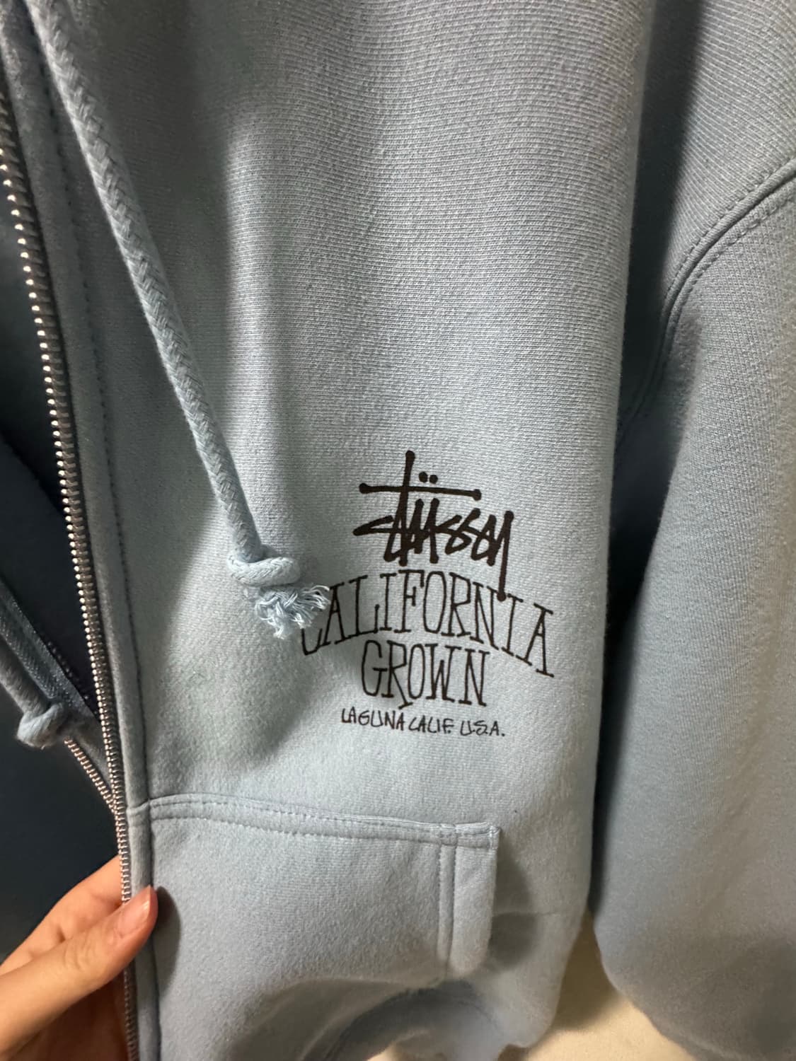 스투시 캘리포니아 그로운 후드집업 S 상품이미지8