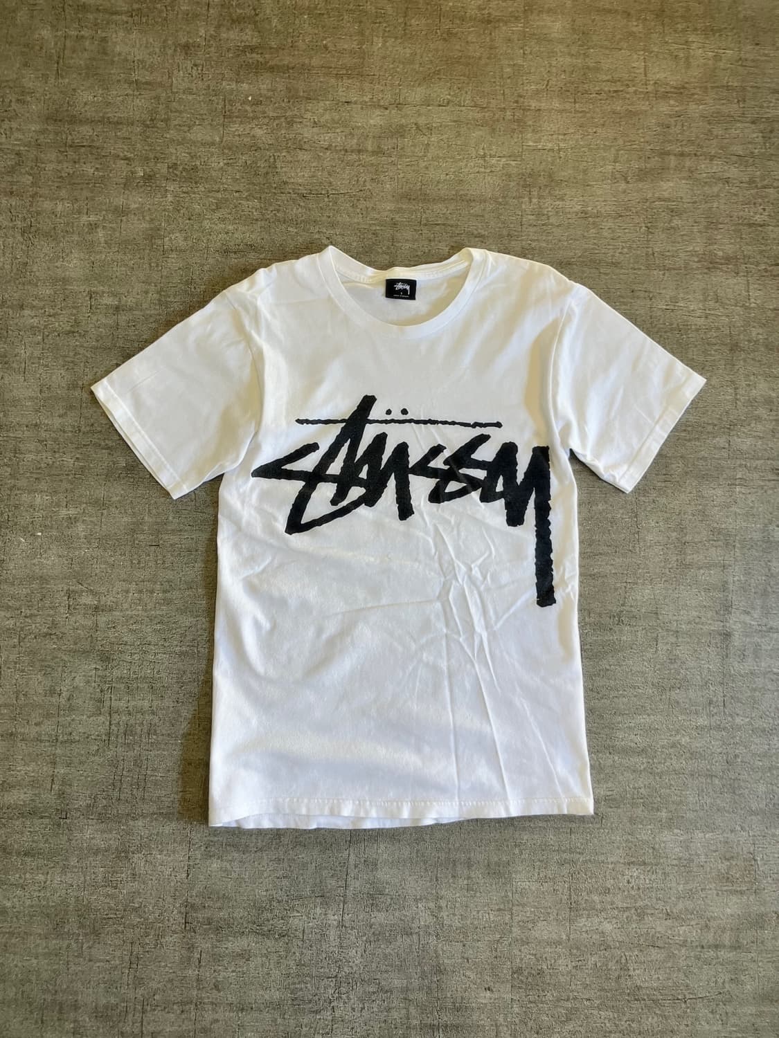 Stussy 스투시 올드스쿨스트릿 스탁로고 반팔티셔츠 상품이미지1