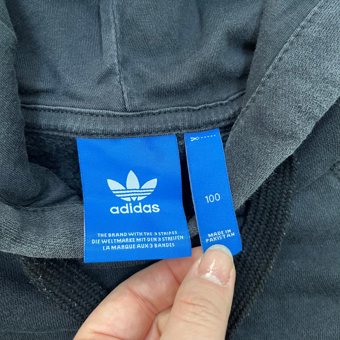 100 아디다스 빅로고 후드 티셔츠 0305M 상품이미지2