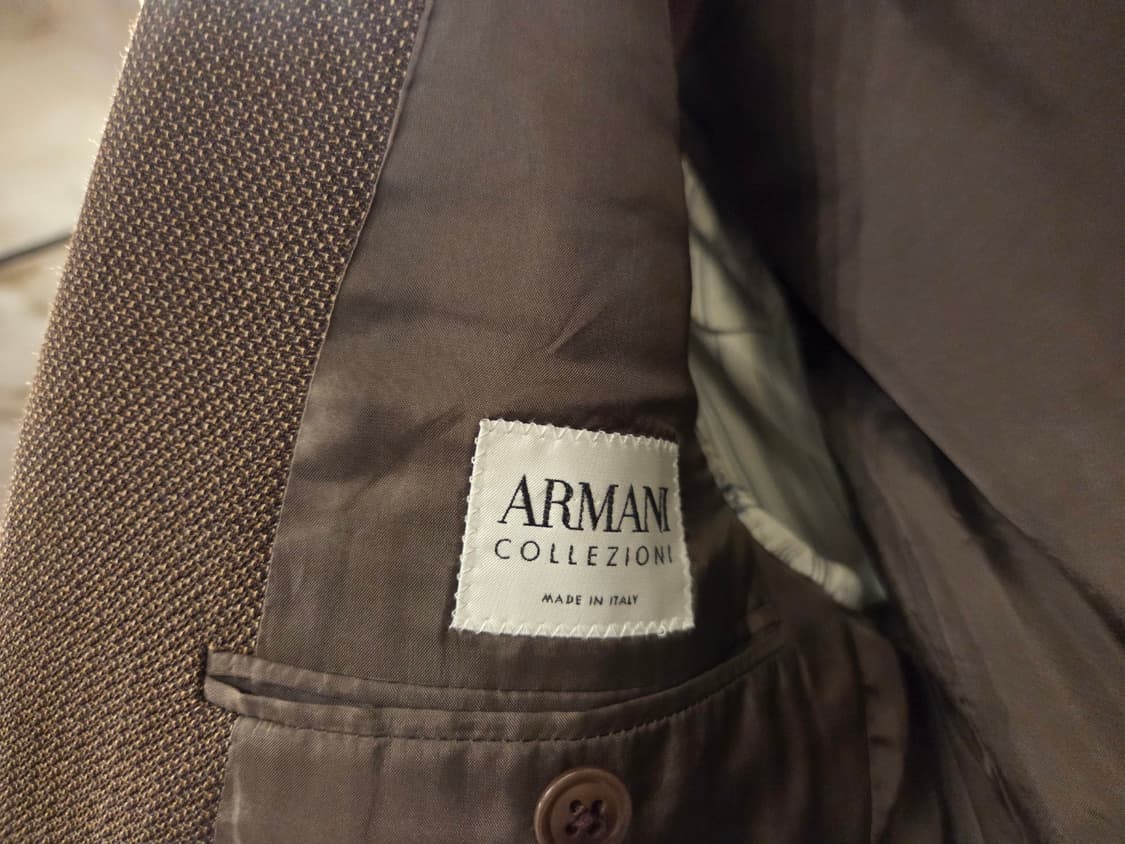 아르마니 꼴레지오니 홉색 트위드자켓 상품이미지7