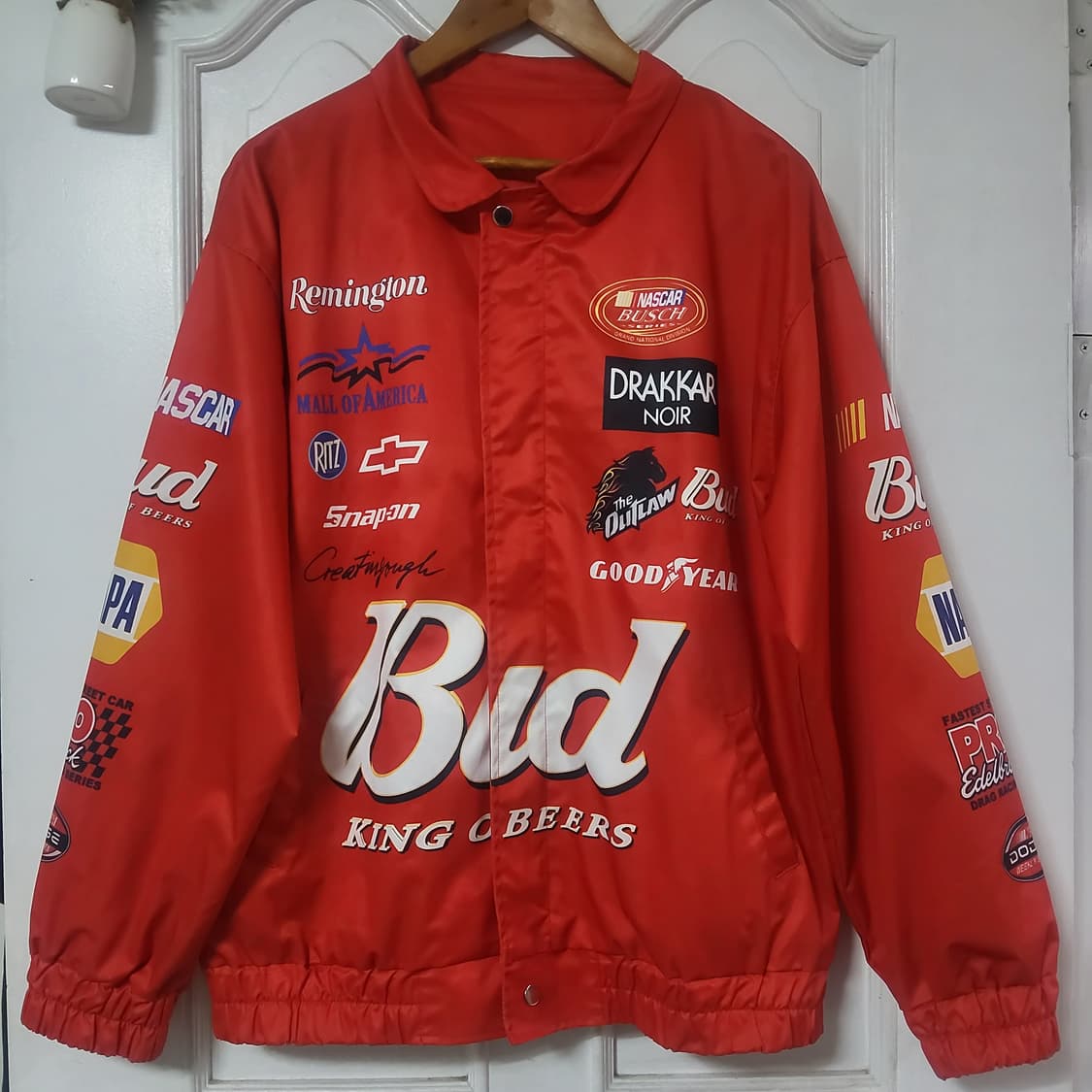 버드와이저 레이싱 자켓 라이더 라이딩 남자 바람막이 110 상품이미지1