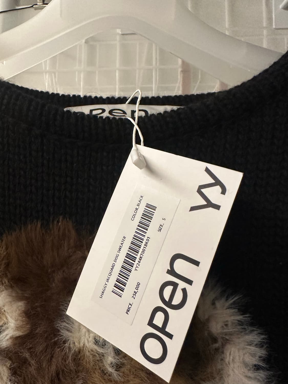 open yy 오픈와이와이 블랙 니트 새상품 상품이미지4