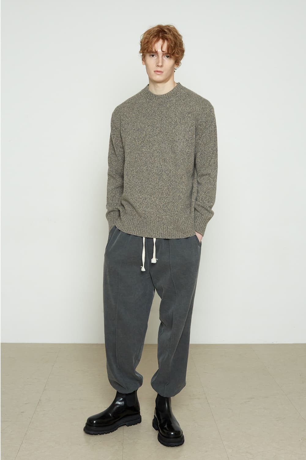 [새상품] 1) 밈더워드로브 멀티 컬러 오버사이즈 니트 멀티 베이지 상품이미지3