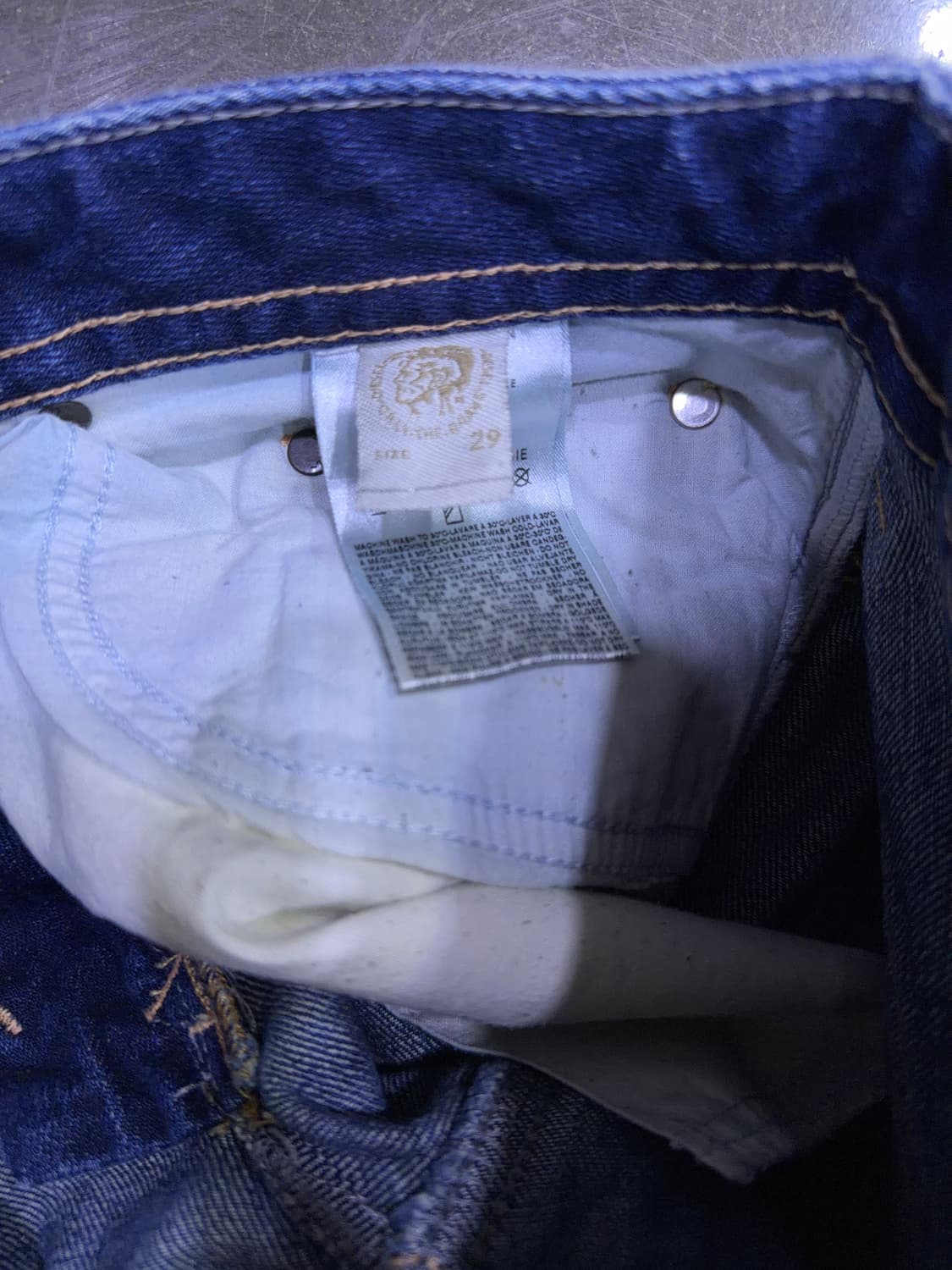 디젤 타바 슬림 스키니 빈티지 데미지 워싱 데님팬츠 29 상품이미지9