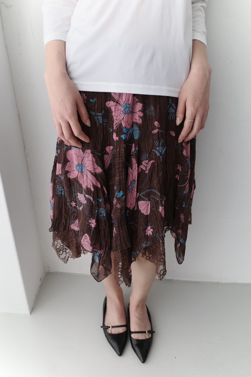 flower pearl skirt 상품이미지5