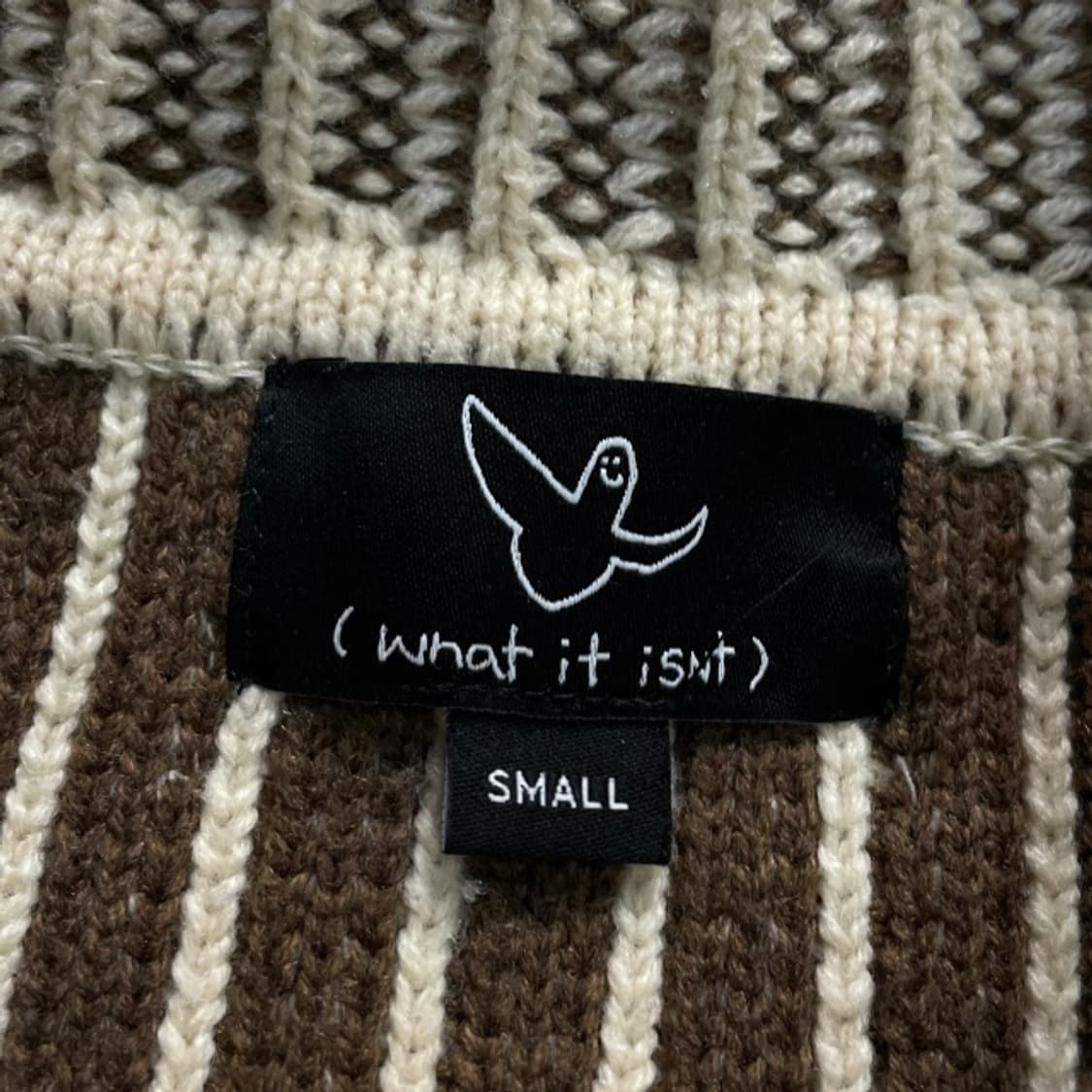 95-100 와릿이즌 반집업 니트 상품이미지3