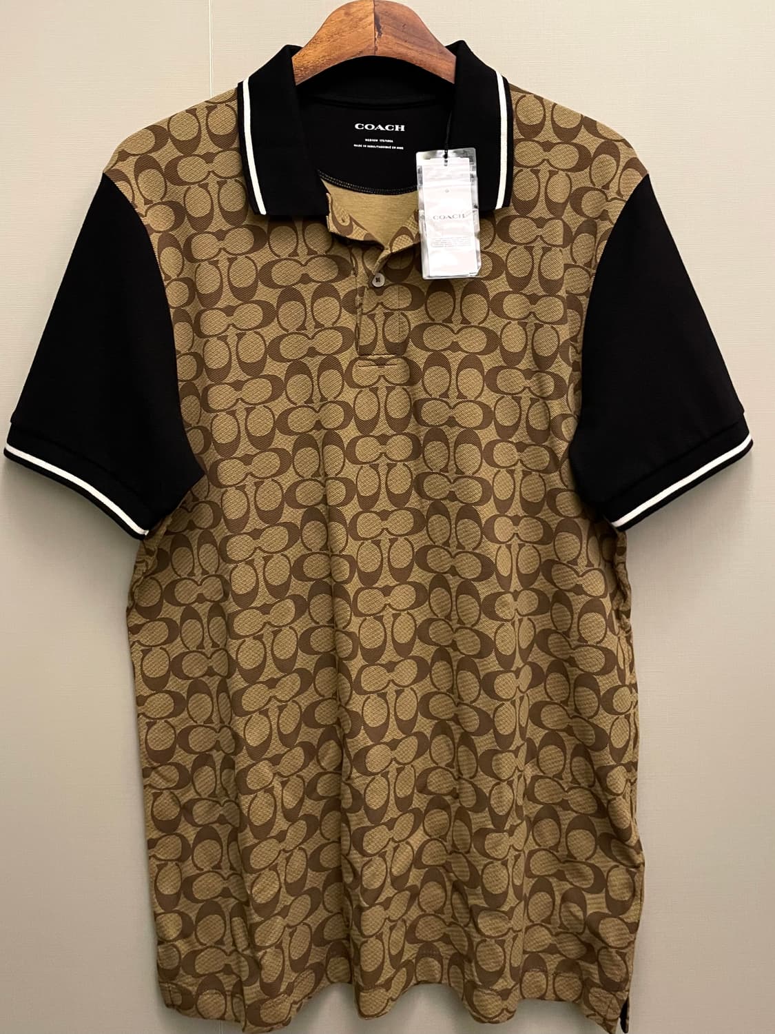 (M~L)COACH 코치 시그니처 폴로 PK 반팔카라티셔츠 명품카라티 상품이미지1