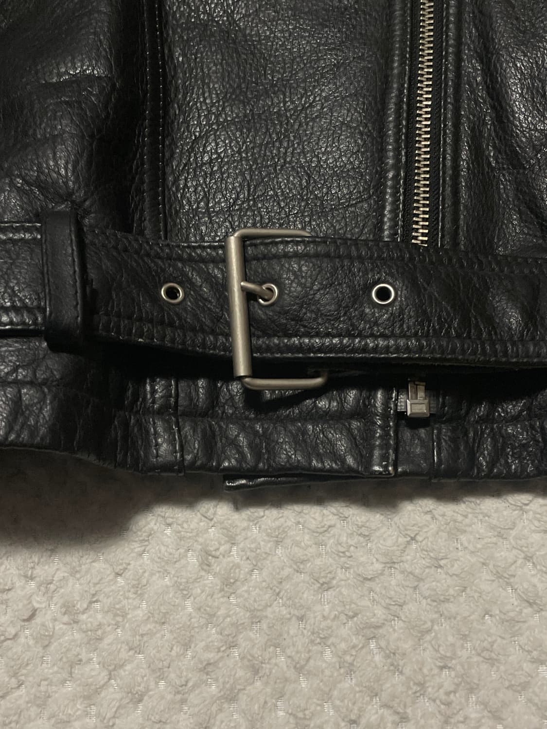 광희시장 웨스턴 무드 양가죽 클래식 모터사이클 레더 자켓 상품이미지6