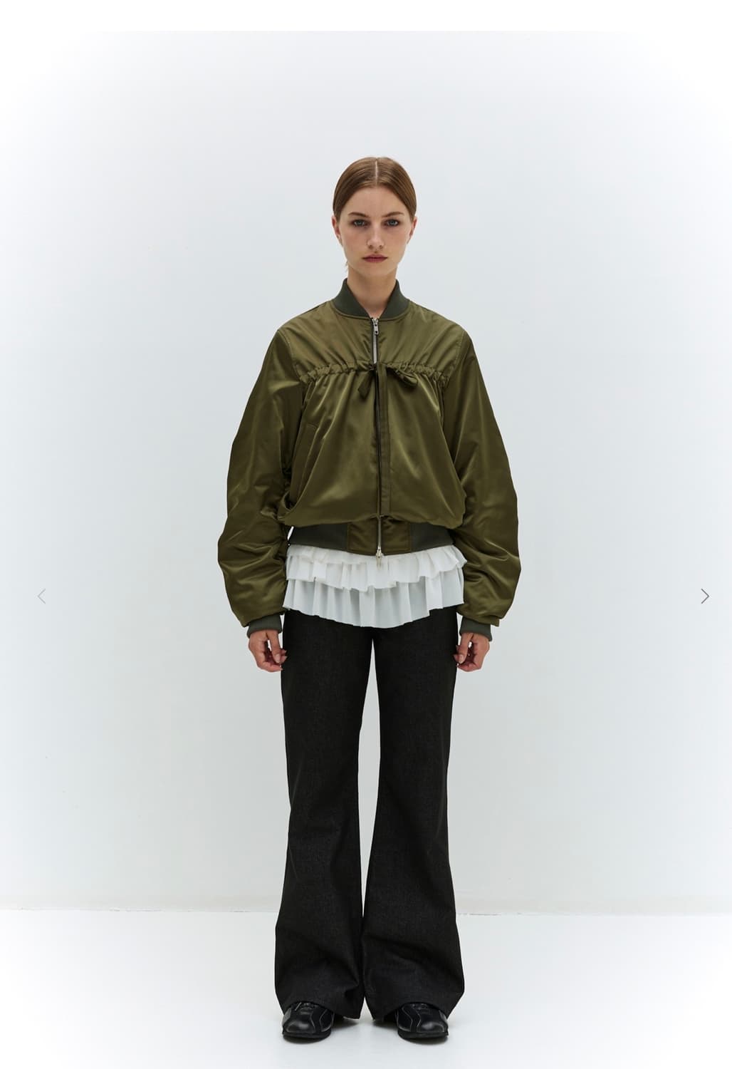 burmula (버뮬라) MA-1 STRAP JUMPER (KHAKI) 상품이미지1