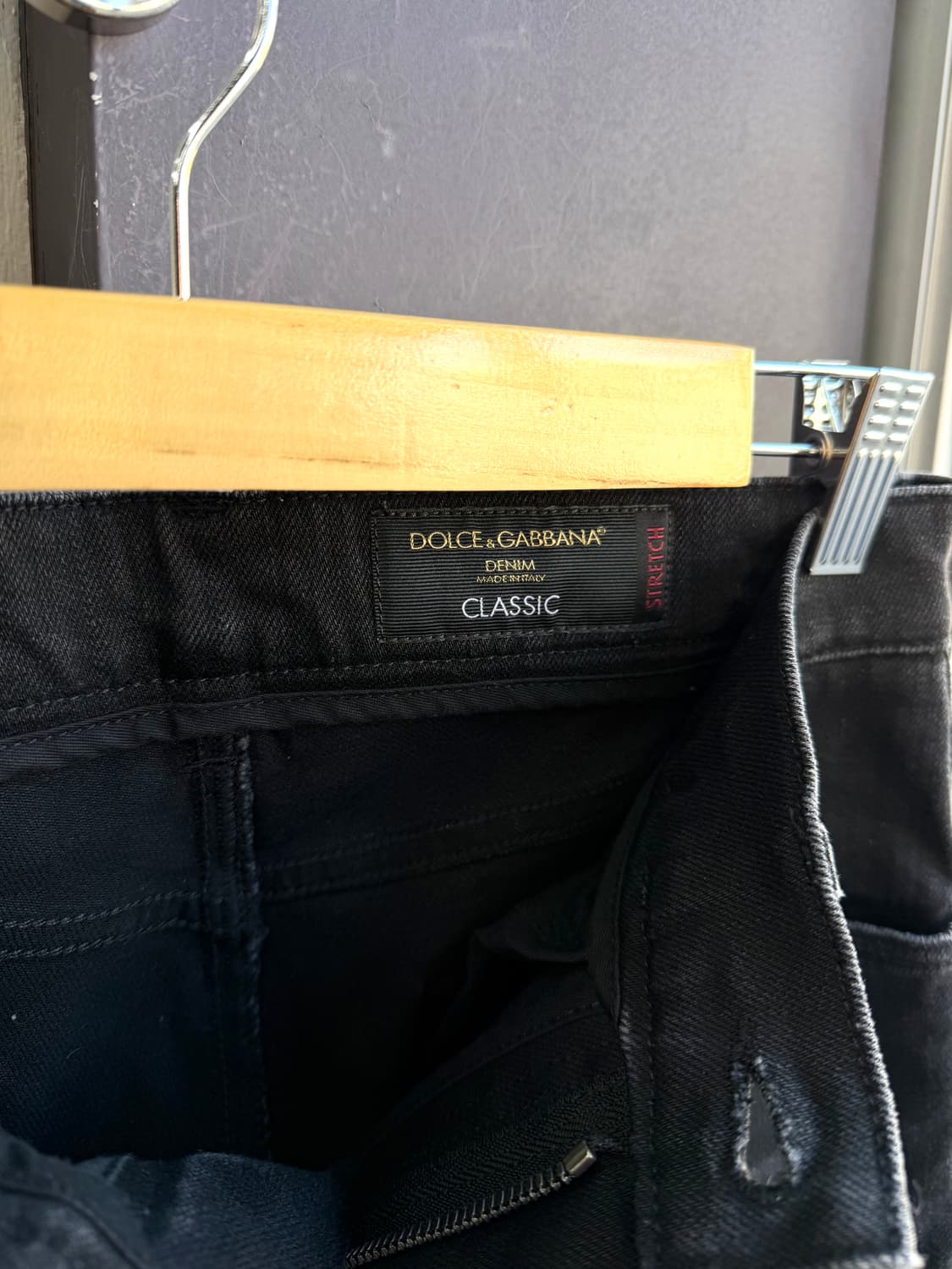 46/ 돌체앤가바나 백로고 패치 슬림핏 팬츠 상품이미지5