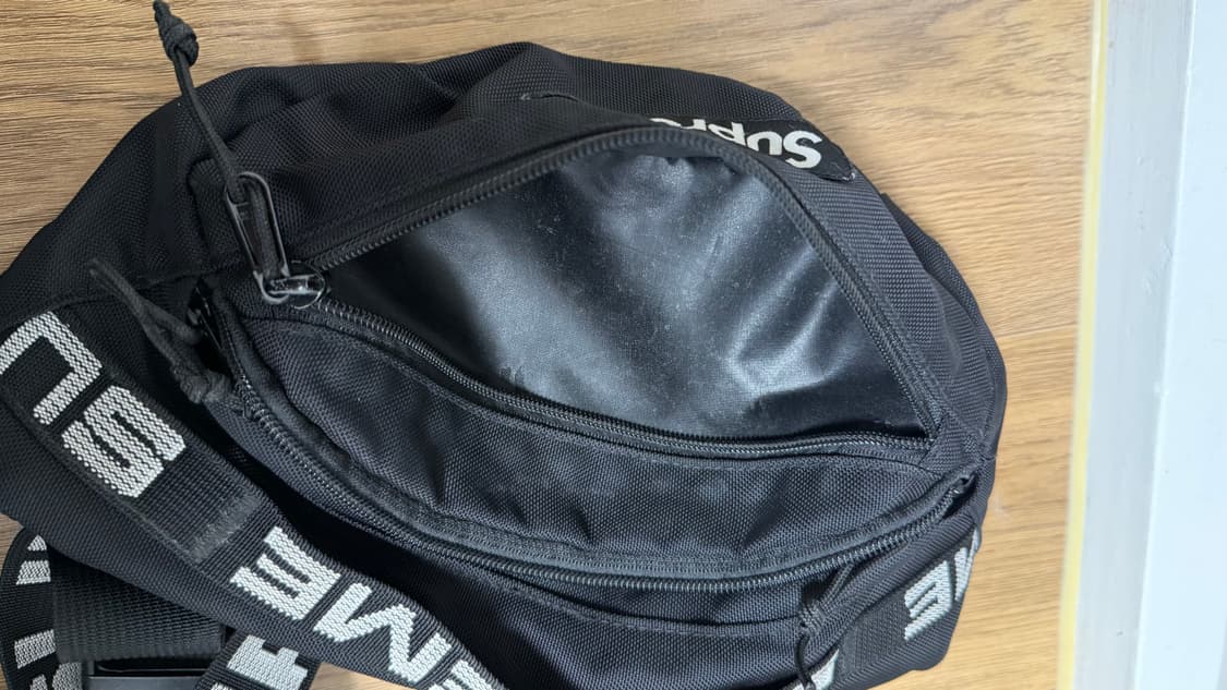 슈프림 웨이스트백 블랙 - 18SS 상품이미지7