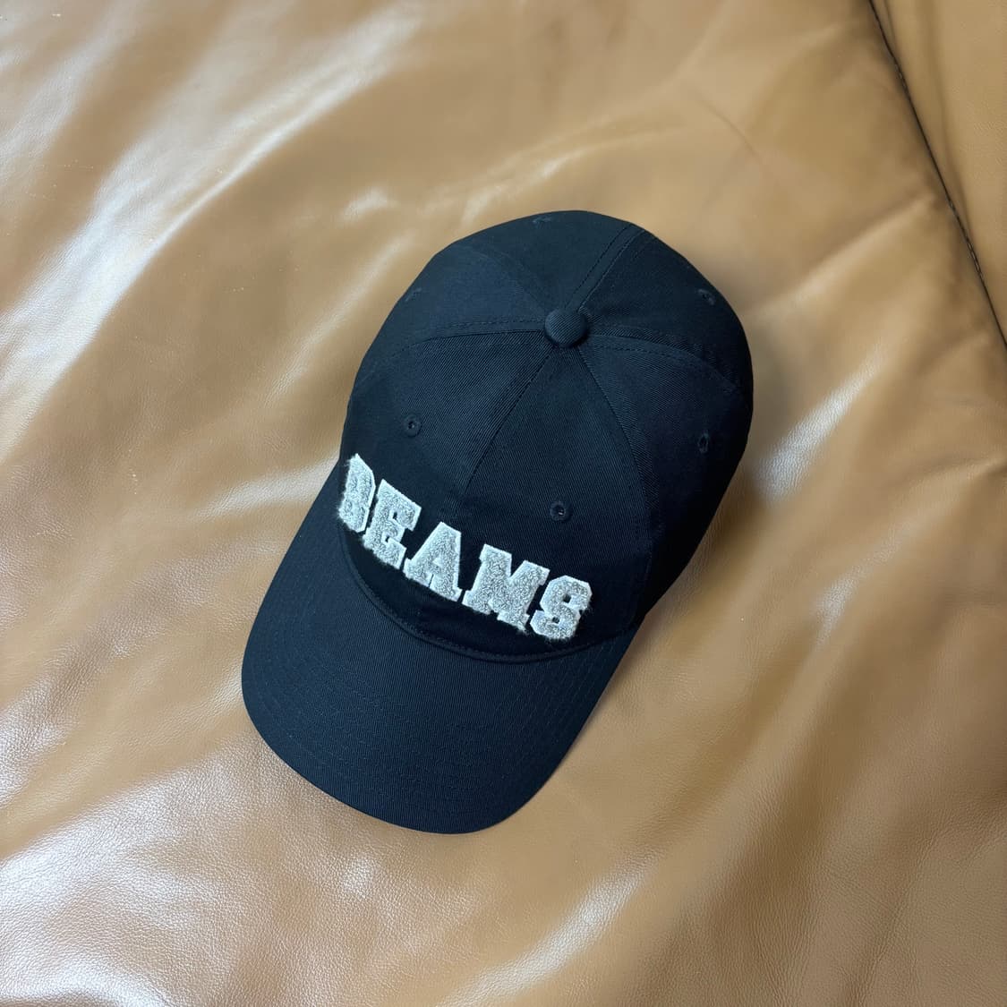 Beams 빔스 빔즈 6패널 볼캡 모자 워시드 블랙 상품이미지5