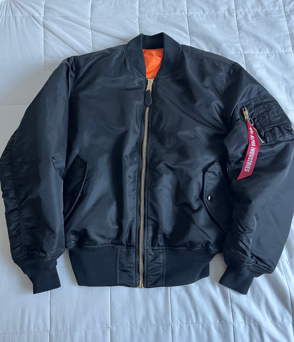 알파인더스트리 MA-1 택만뗀 새제품 M 상품이미지1