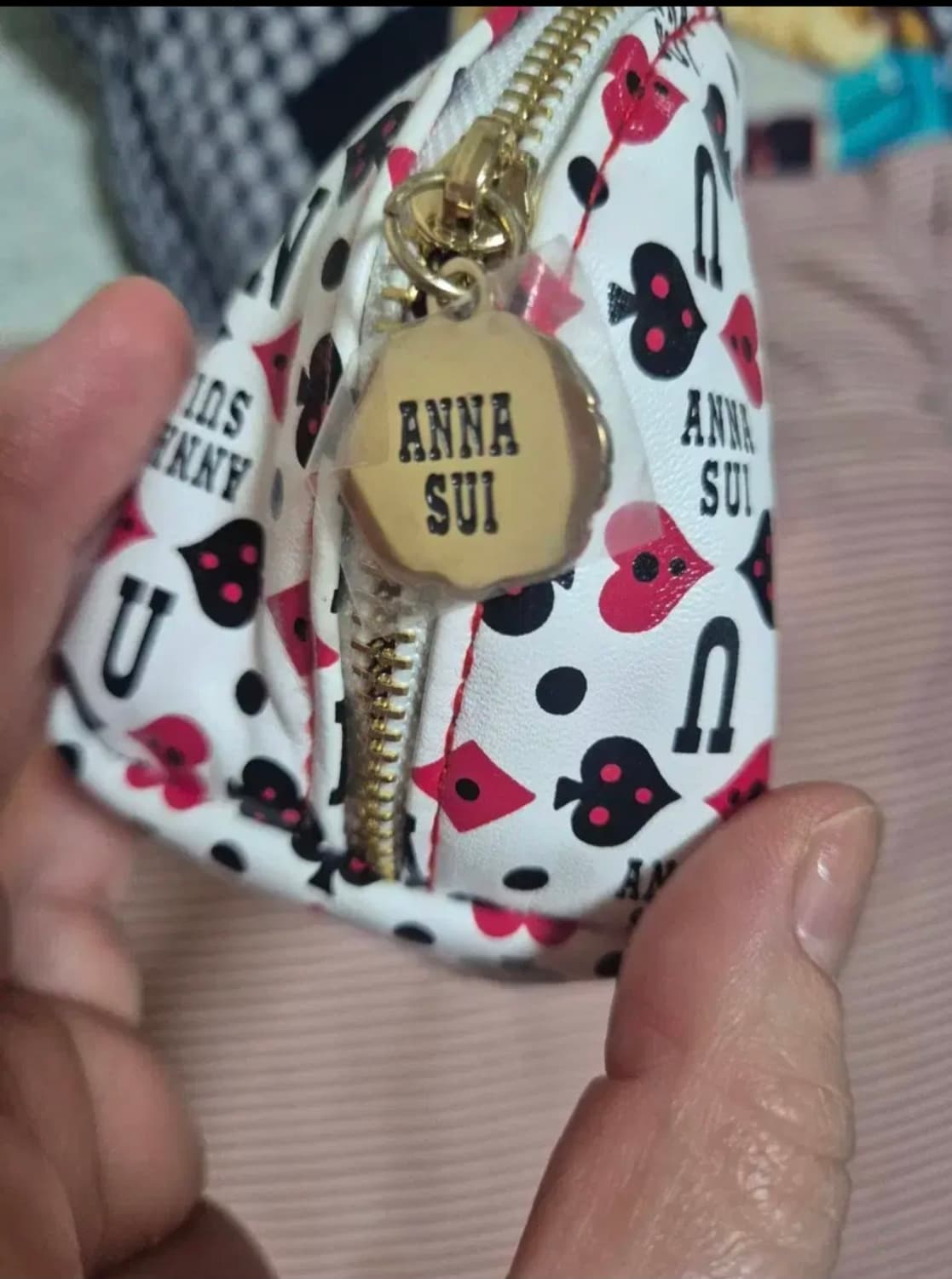 안나수이 리본ㅡ트럼프 파우치 👝 상품이미지3