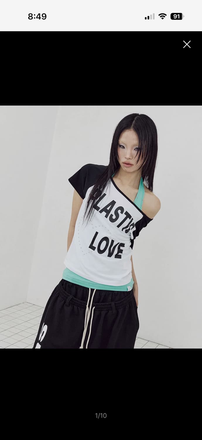셋업이엑스이 P/L RAGLAN TOP plastic love 상품이미지2