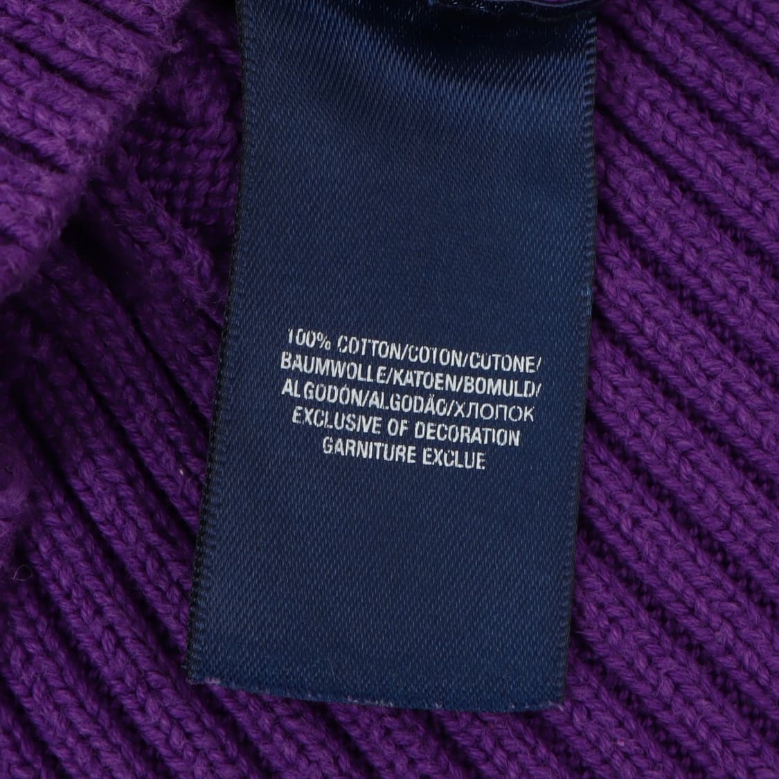 폴로 랄프로렌 퍼플 숄더버튼 케이블 니트 상품이미지9