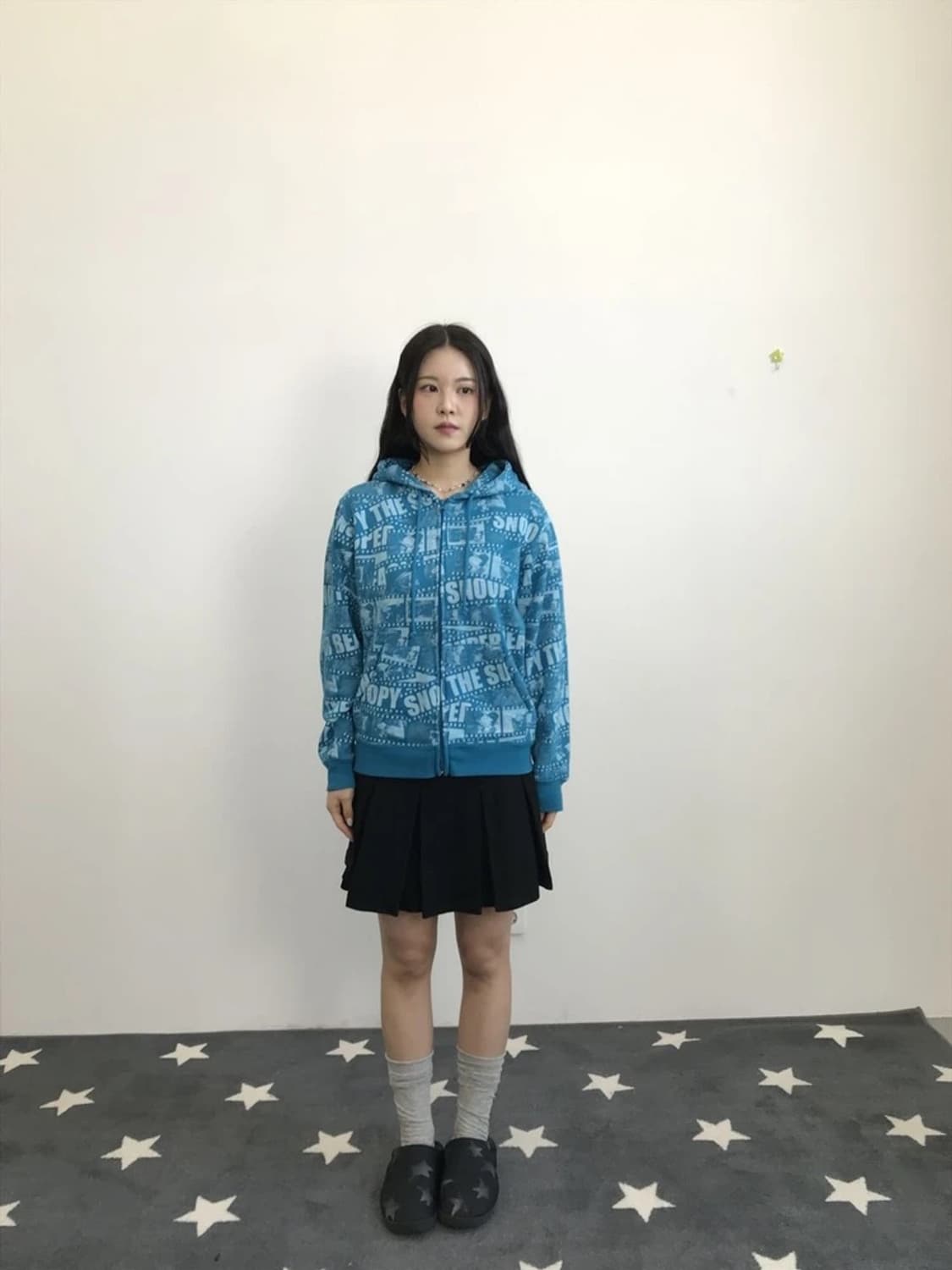 Snoopy Peanuts All Over Zip Hoodie 상품이미지2