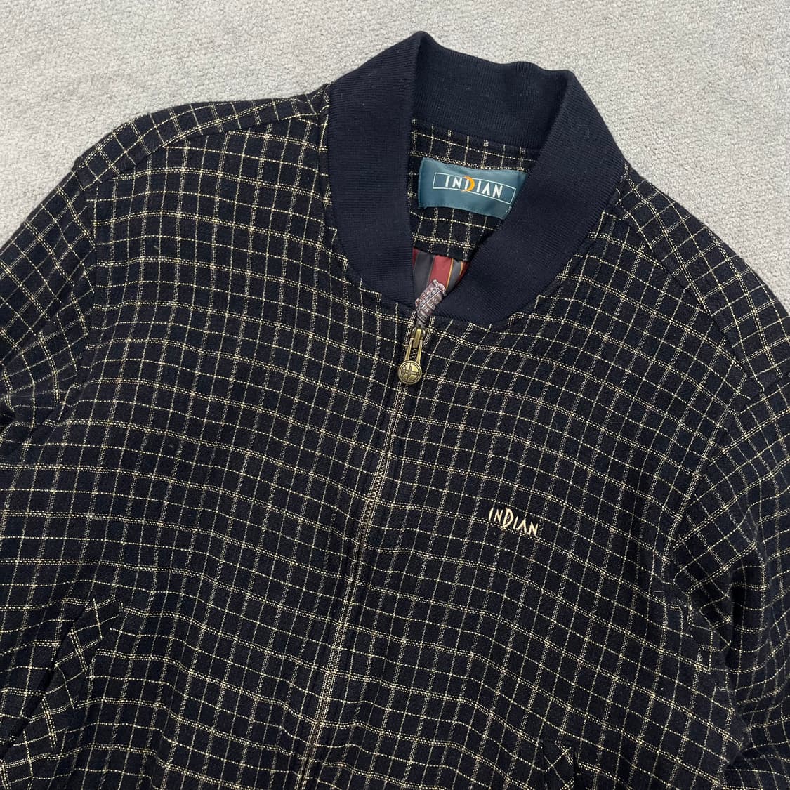 95 INDIAN 체크 봄버 자켓 상품이미지2