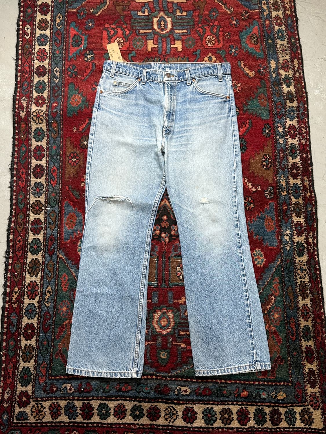 90's 빈티지 리바이스 517 오렌지탭 부츠컷 데님 플레어진 상품이미지1