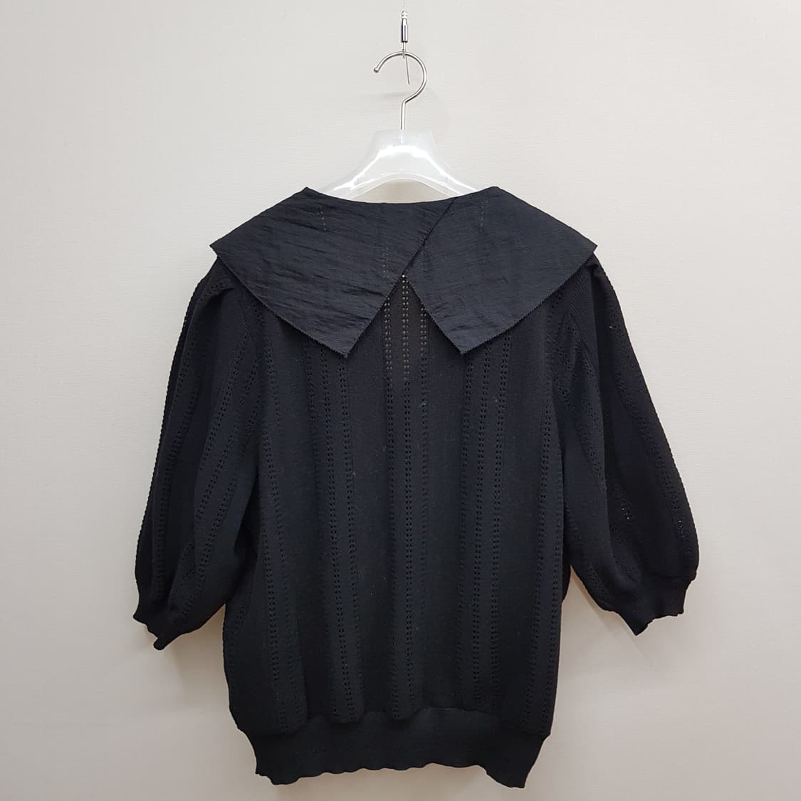 한섬 시스템 2022 빅카라 니트 펀칭 가디건 F사이즈 상품이미지4