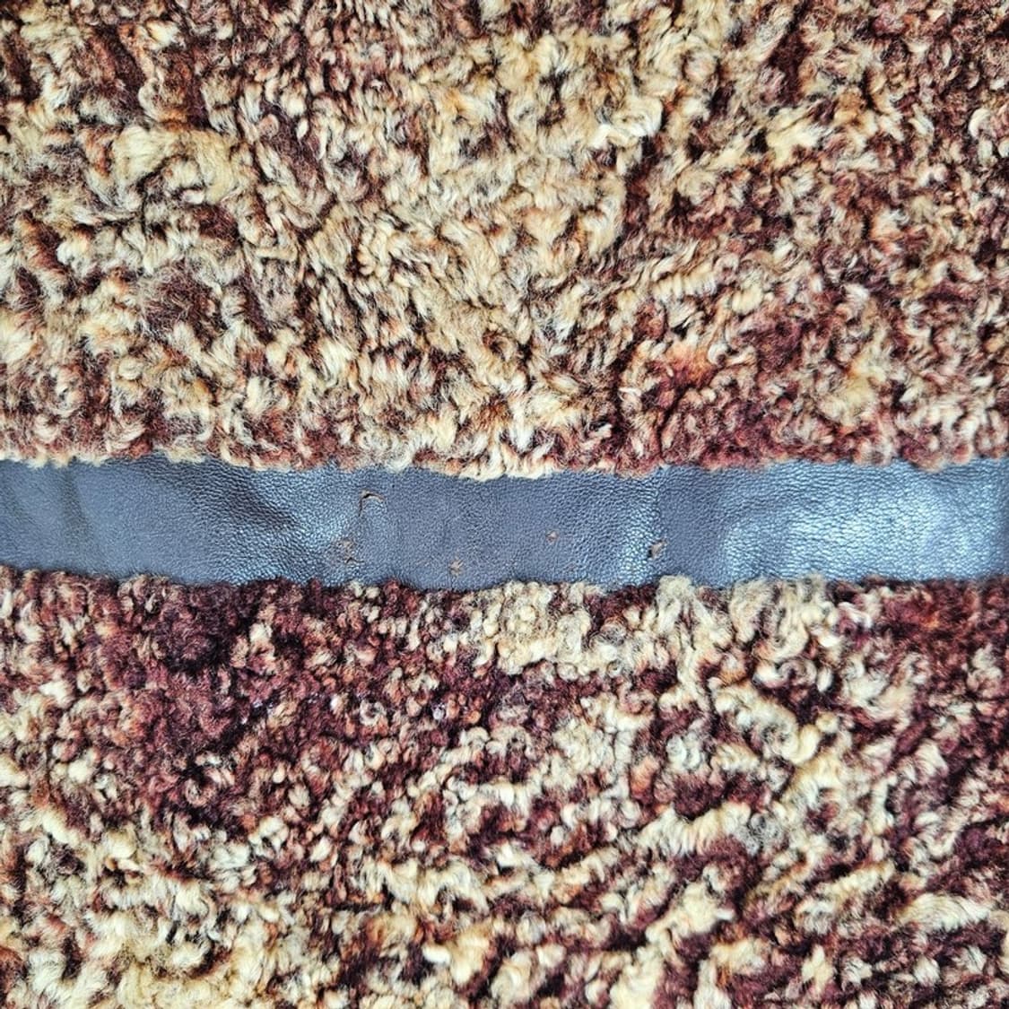 Via Valente 빈티지 양가죽 쉐르파 자켓 EU42 상품이미지5