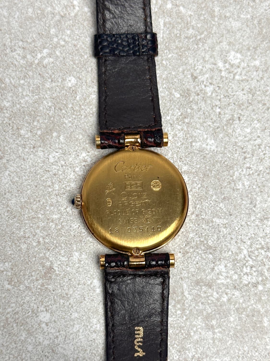 까르띠에 머스트 드 까르띠에 방돔 버건디 다이얼 (Full Set) 상품이미지8