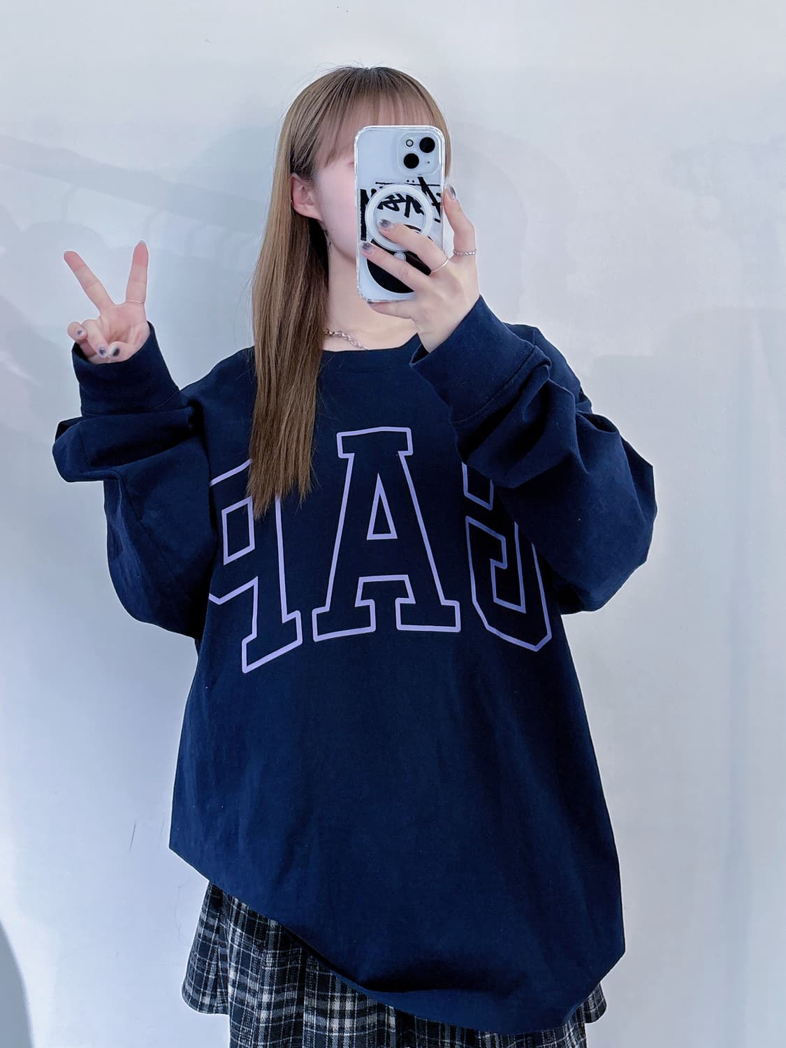 갭 네이비 빅로고 슬리브 상품이미지2