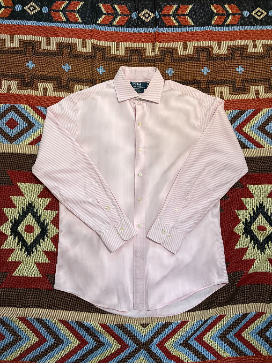 100) 폴로 랄프로렌 셔츠 핑크 스트라이프 상품이미지1