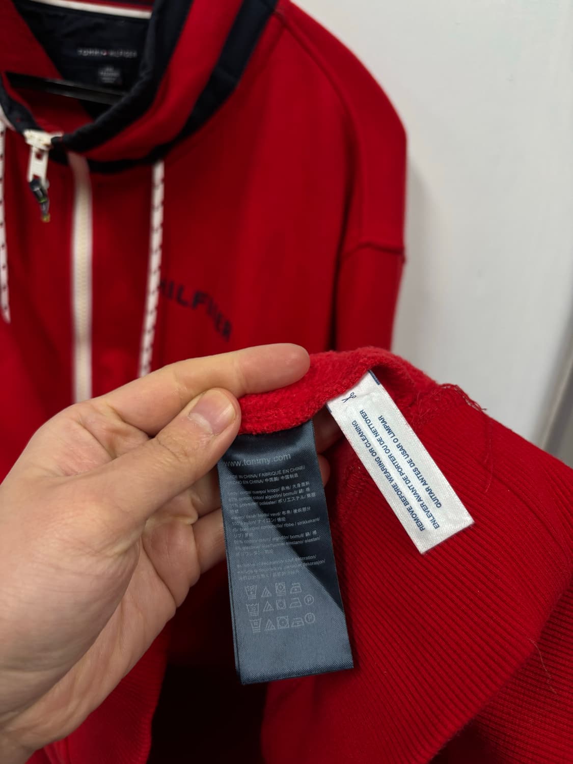 타미힐피거 올드스쿨 반집업 스웻셔츠     상품이미지5